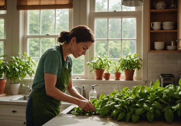 Techniques efficaces pour garder votre basilic frais et parfumé plus longtemps