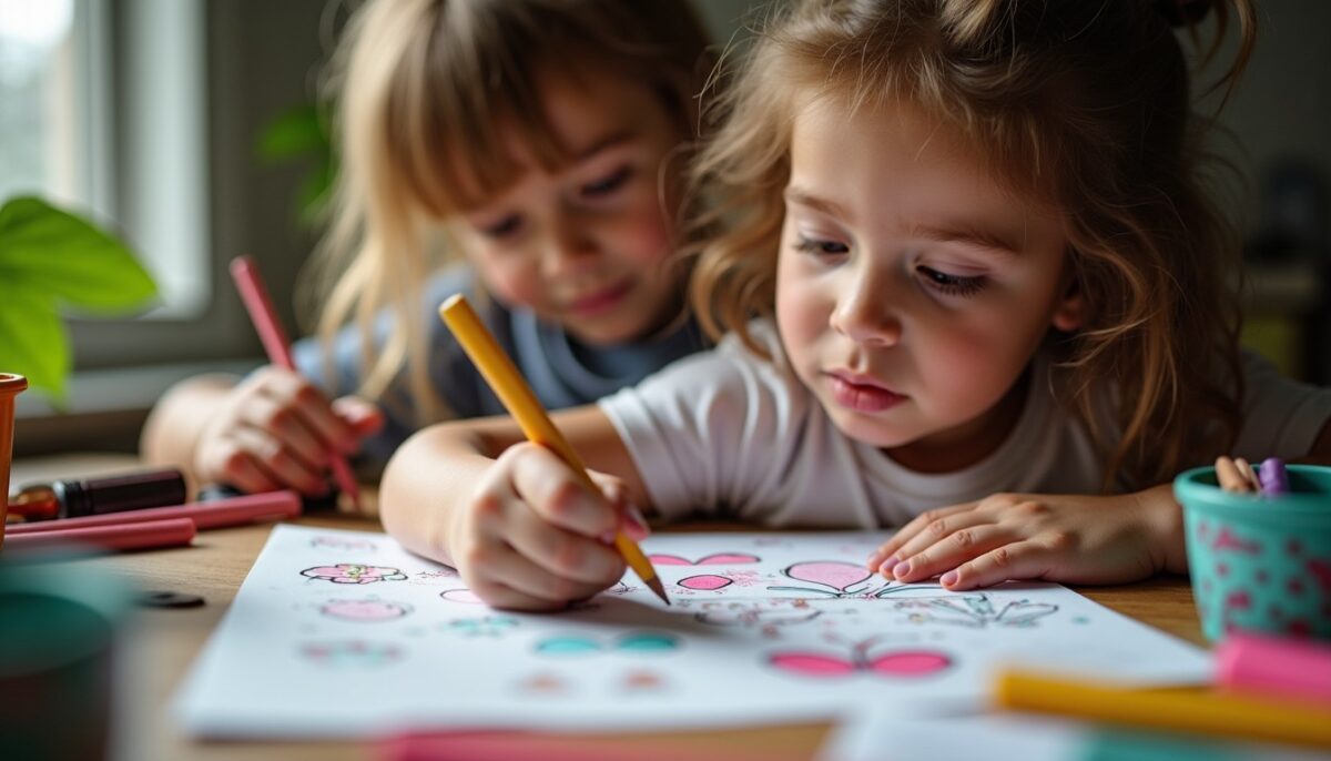 Cœurs à colorier et à imprimer : modèles faciles pour petits artistes en herbe