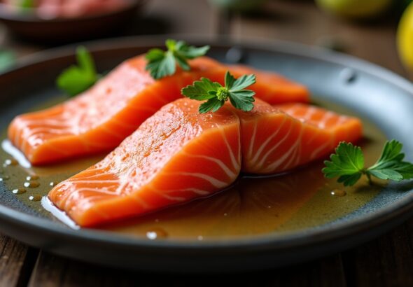 Saumon entier au four : la recette parfaite pour un plat savoureux et équilibré