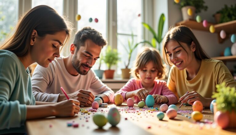 Oeufs de Pâques à décorer : astuces originales pour un atelier familial inoubliable