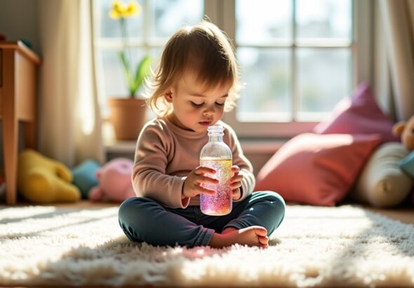 Bouteille sensorielle : un allié ludique pour calmer l’anxiété chez les enfants