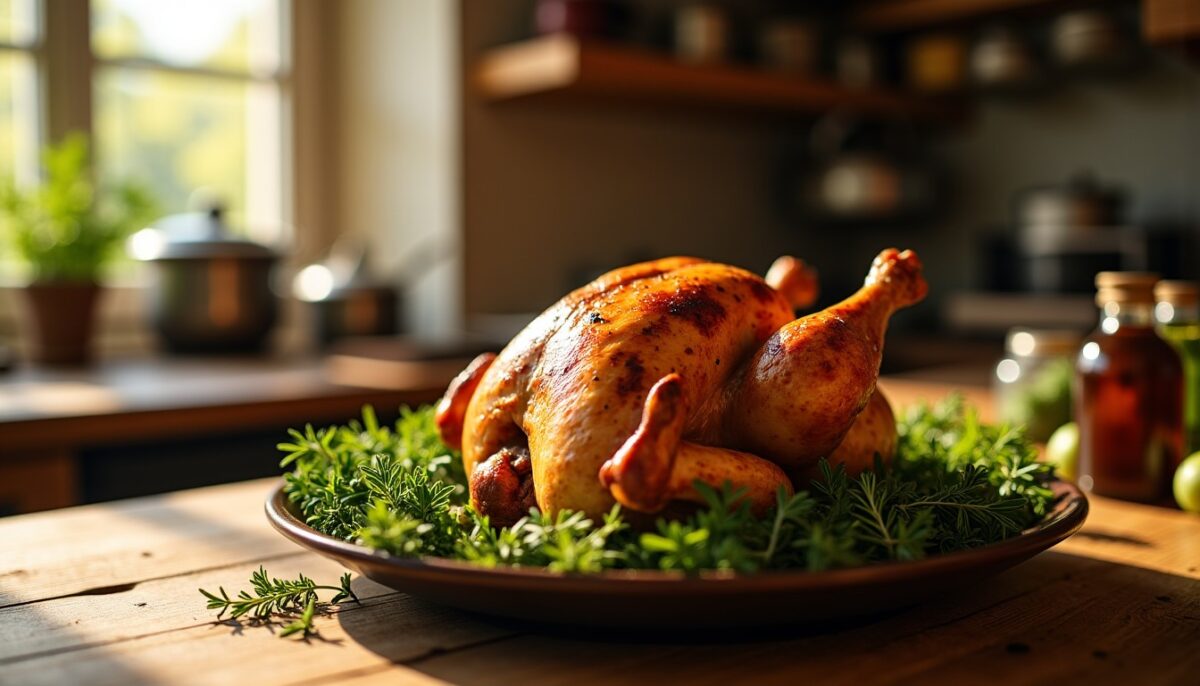 Poulet rôti parfait : secrets pour une peau croustillante et une chair savoureuse